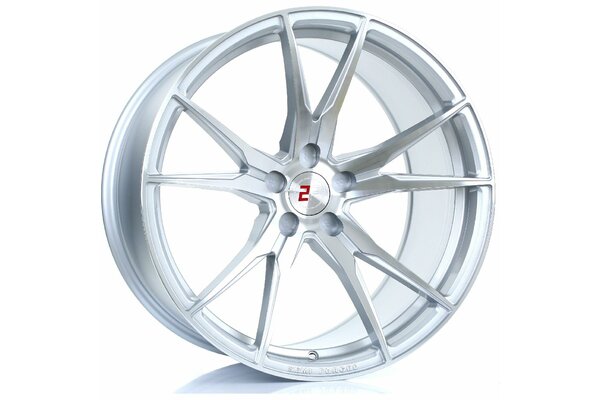 2FORGE ZF2 | 5X100 | 20x11 | ET 15 TO 46 | 76 | SILVER POLISHED FACE