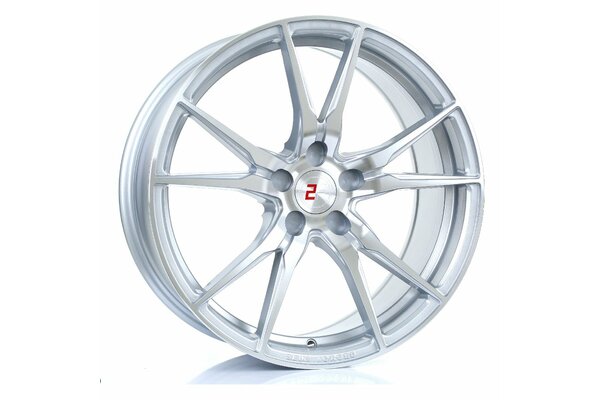 2FORGE ZF2 | 5X120 | 19x8,5 | ET 15 TO 45 | 76 | SILVER POLISHED FACE