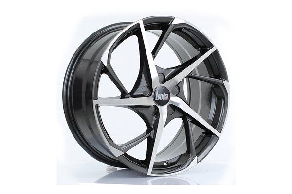 BOLA B18 | 19x8,5 | 5x98 | ET 25 TO 45 | 76 | GUNMETAL POLISHED FACE