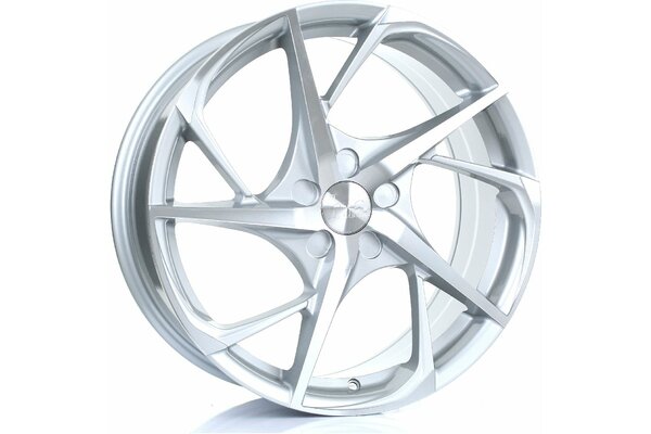 BOLA B18 | 5X98 | 19x8,5 | ET 25 TO 45 | 76 | SILVER POLISHED FACE