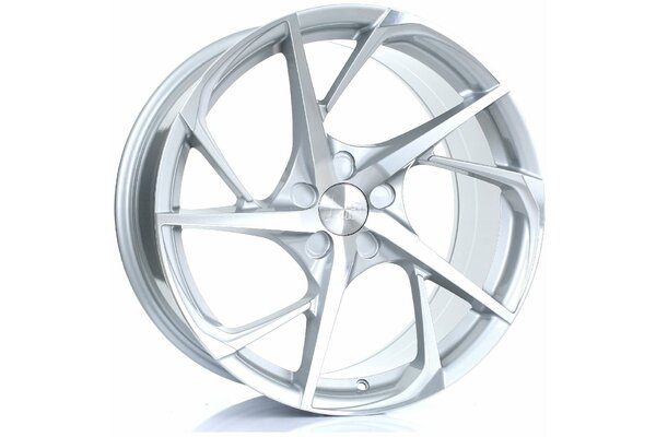 BOLA B18 | 5X98 | 19x9,5 | ET 25 TO 45 | 76 | SILVER POLISHED FACE