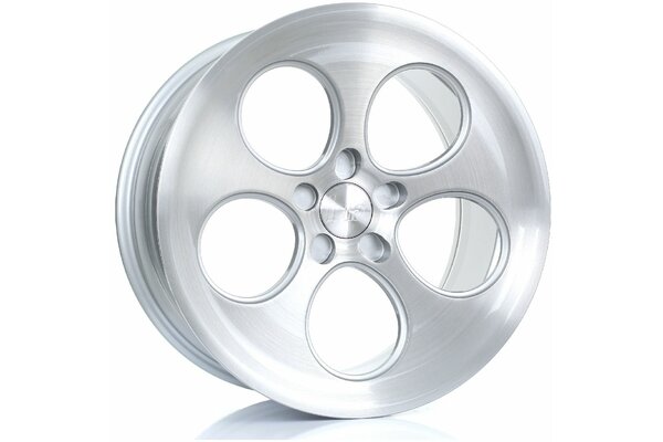 BOLA B5 | 5X98 | 18x9,5 | ET 40 TO 45 | 76 | SILVER BRUSHED POLISHED FACE