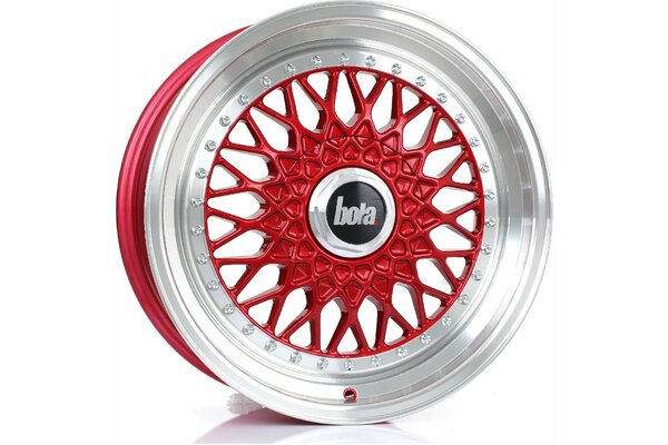BOLA TX09 | 4X98 | 17x7,5 | ET 20 TO 38 | 76 | CANDY RED POLISHED LIP