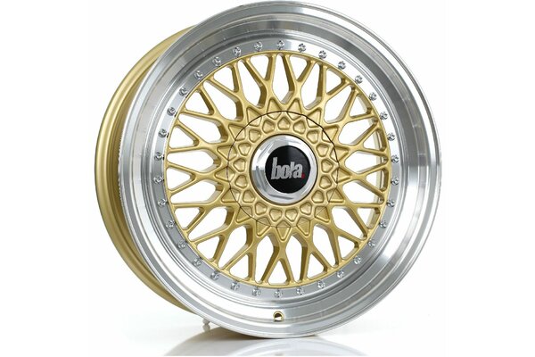 BOLA TX09 | 4X100 | 18x8 | ET 20 TO 38 | 76 | GOLD POLISHED LIP