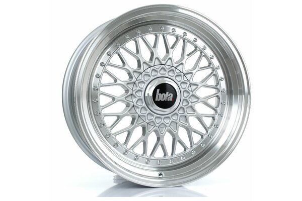 BOLA TX09 | 4X98 | 18x8,5 | ET 20 TO 38 | 76 | SILVER POLISHED LIP