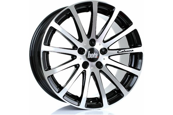 BOLA XTR | 5X98 | 18x8,5 | ET 40 TO 55 | 76 | GLOSS BLACK POLISHED FACE