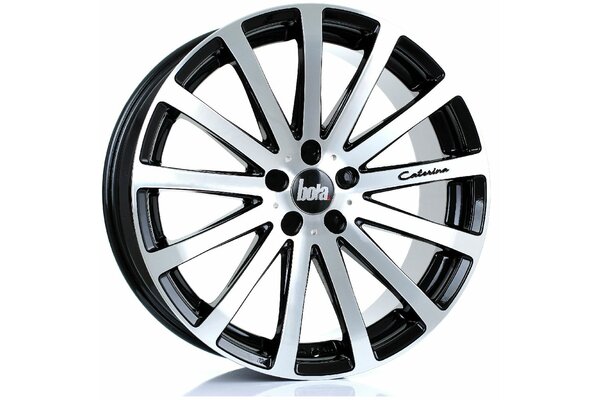 BOLA XTR | 5X98 | 20x8,5 | ET 20 TO 55 | 76 | GLOSS BLACK POLISHED FACE