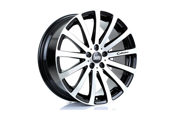 BOLA XTR | 20x8,5 | 5x108 | ET 20 TO 45 | 76 | GLOSS BLACK POLISHED FACE