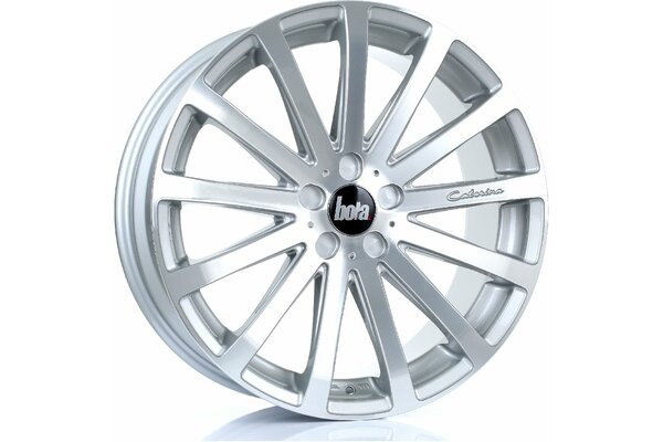 BOLA XTR | 5X98 | 20x8,5 | ET 20 TO 55 | 76 | SILVER POLISHED FACE