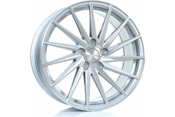 BOLA ZFR | 5X98 | 19x8,5 | ET 25 TO 45 | 76 | SILVER POLISHED FACE