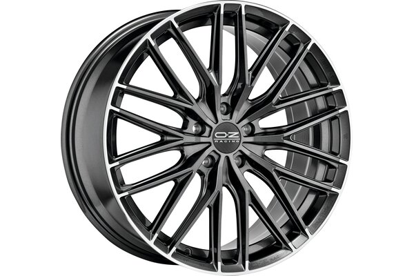 OZ-RACING GRAN TURISMO HLT 19x8,5 | 5x108 | ET45 | STAR GRAPHITE DIAMOND LIP