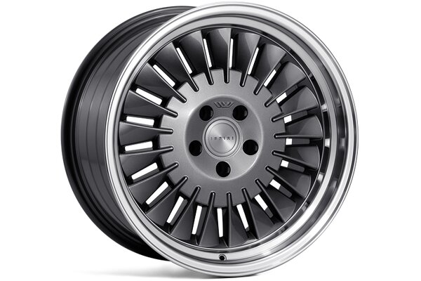 Ispiri Wheels CSR1D|18x8.5|5x100|ET35|CARBON-GRAPHITE|LEFT-SINGLE-STEPPED-LIP