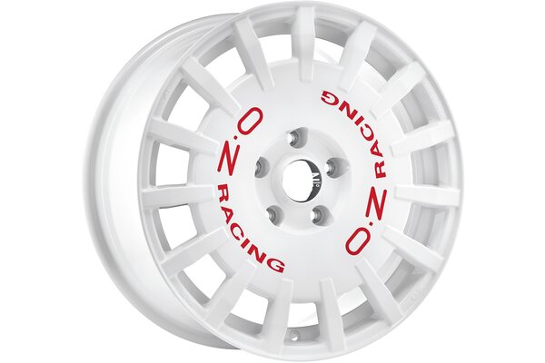 OZ-RACING RALLY RACING 17x7 | 5x100 | ET35 | RACE WHITE + RED LETTERING