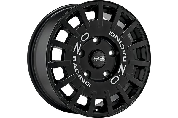 OZ-RACING RALLY RACING VAN 18x7,5 | 5x160 | ET48 | MATT BLACK + SILVER LETTERING