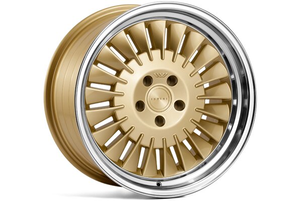 Ispiri Wheels CSR1D|18x8.5|5x100|ET35|VINTAGE-GOLD|LEFT-SINGLE-STEPPED-LIP