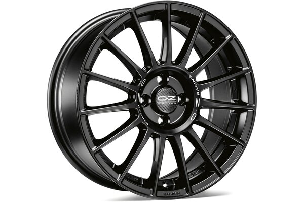 OZ-RACING SUPERTURISMO LM 17x7,5 | 5x112 | ET50 | MATT BLACK + SILVER LETTERING