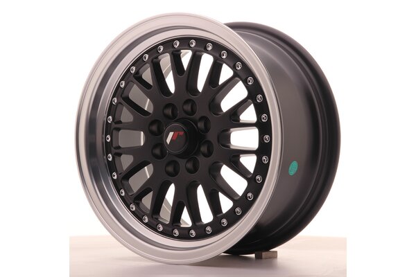 JR Wheels JR10 15x7 ET30 4x100/108 Matt Black w/Machined Lip