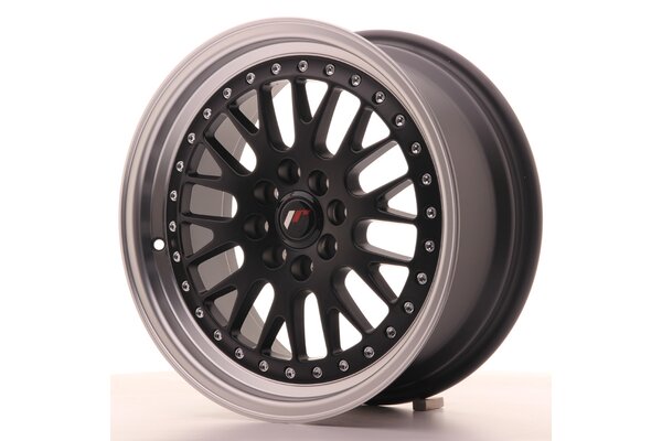 JR Wheels JR10 16x7 ET30 4x100/108 Matt Black w/Machined Lip