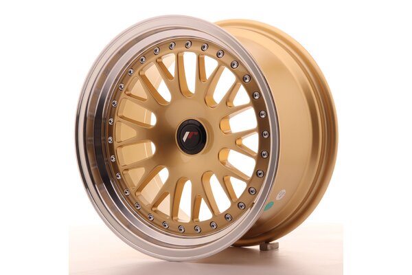 JR Wheels JR10 16x8 ET20 Blank Gold w/Machined Lip