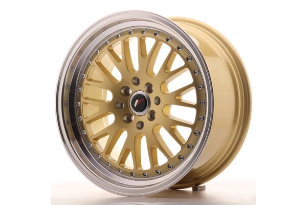 JR Wheels JR10 17x8 ET35 4x100/114 Gold w/Machined Lip