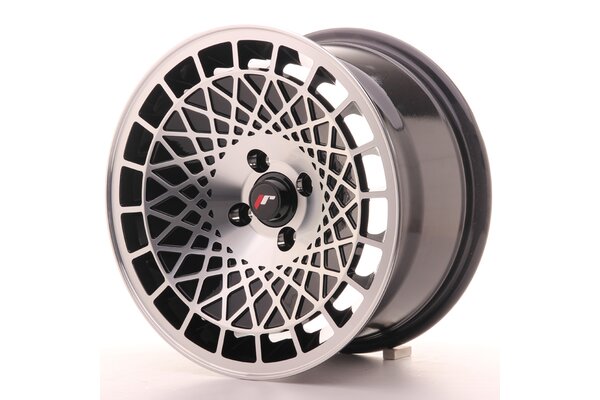 JR Wheels JR14 15x8 ET20 4x100 Gloss Black Machined Face