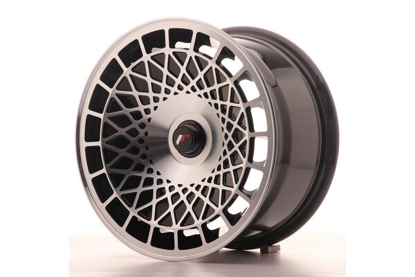 JR Wheels JR14 15x8 ET20-25 Blank Gloss Black Machined Face