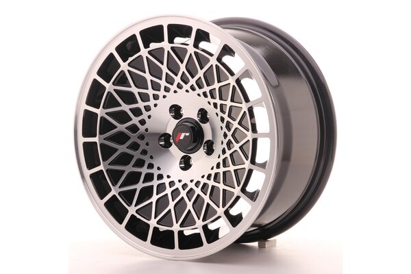 JR Wheels JR14 16x8 ET15 4x100 Gloss Black Machined Face