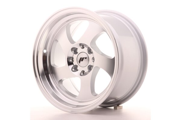 JR Wheels JR15 15x8 ET20 4x100/108 Machined Silver