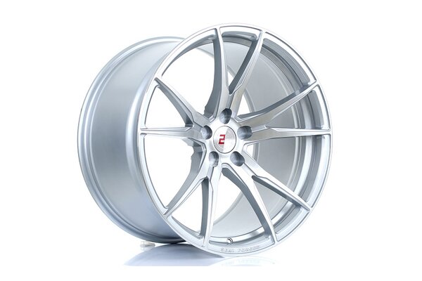 2FORGE ZF2 | 20x12 | 5x128 | ET 27 TO 58 | 76 | SILVER POLISHED FACE