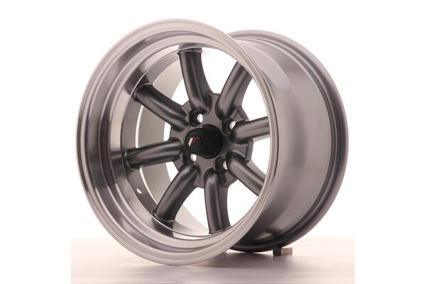 JR Wheels JR19 15x9 ET-13 4x100 Gun Metal