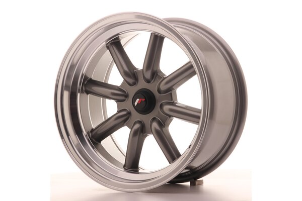 JR Wheels JR19 16x8 ET-20-0 BLANK Gun Metal