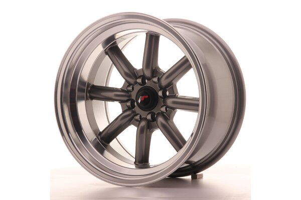 JR Wheels JR19 16x9 ET-15 4x100/114 Gun Metal