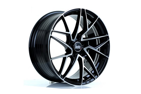 BOLA FLR | 18x8,5 | 5x100 | ET 40 TO 50 | 76 | GLOSS BLACK POLISHED FACE