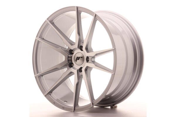 JR Wheels JR21 20x10 ET30 5x112 Silver Machined Face