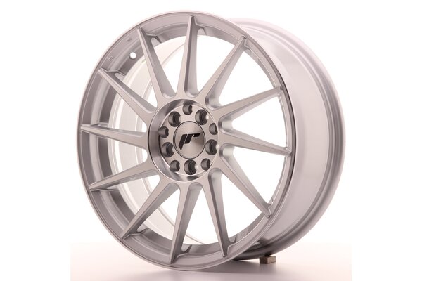 JR Wheels JR22 17x7 ET25 4x100/108 Silver Machined Face