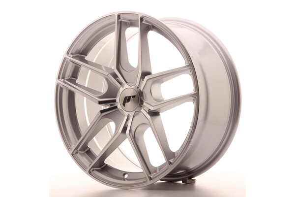 JR Wheels JR25 18x8,5 ET20-40 5H(5x...) Silver Machined Face