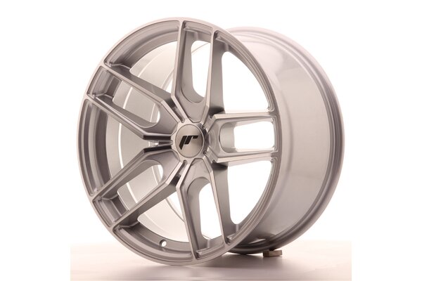 JR Wheels JR25 18x9,5 ET20-40 5H(5x...) Silver Machined Face