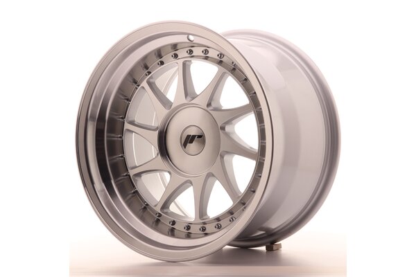 JR Wheels JR26 17x10 ET0-25 BLANK Silver Machined Face