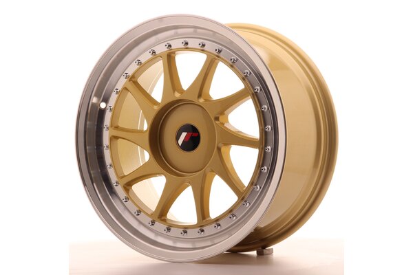 JR Wheels JR26 18x8,5 ET35-40 BLANK Gold w/Machined Lip