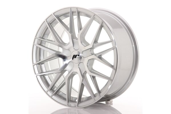 JR Wheels JR28 17x8 ET25-40 BLANK Silver Machined Face