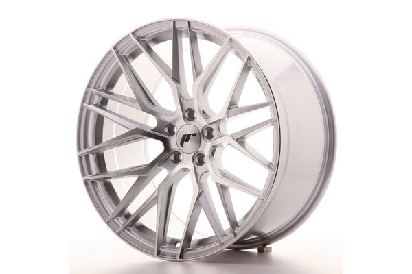 JR Wheels JR28 20x10 ET40 5x112 Silver Machined Face