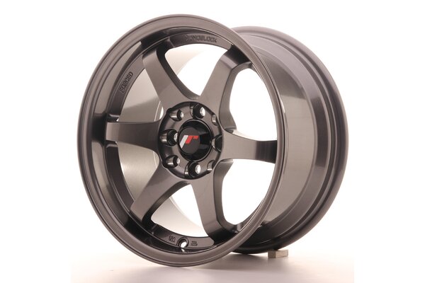 JR Wheels JR3 15x8 ET25 4x100/114 Gun Metal