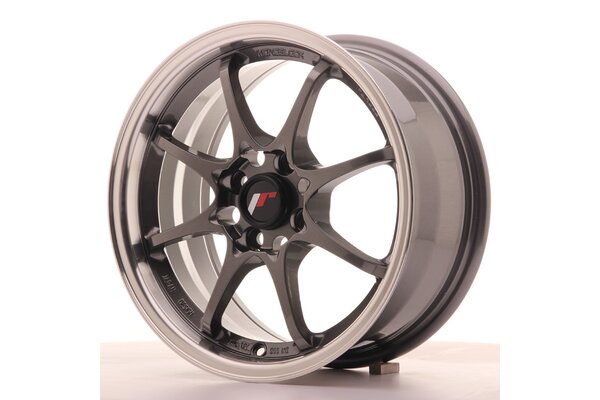 JR Wheels JR5 15x7 ET35 4x100 Gun Metal w/Machined Lip