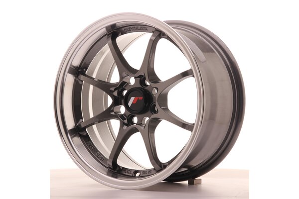 JR Wheels JR5 15x8 ET28 4x100 Gun Metal w/Machined Lip