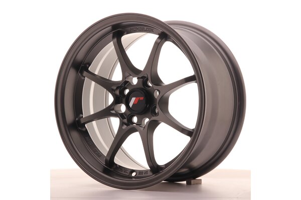 JR Wheels JR5 15x8 ET28 4x100 Matt Gun Metal