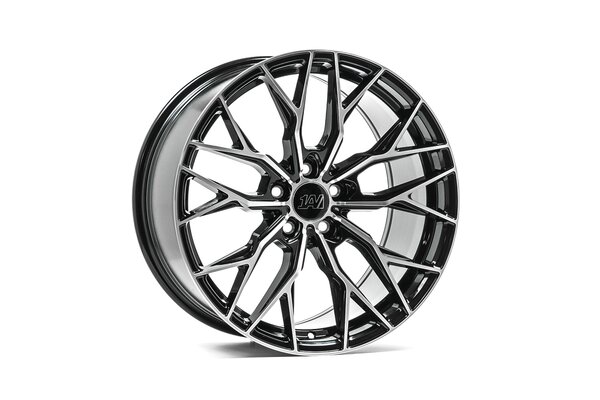 1AV ZX14 | 19x8,5 | 5x108 | ET40 | 72,6 | GLOSS BLACK & POLISHED