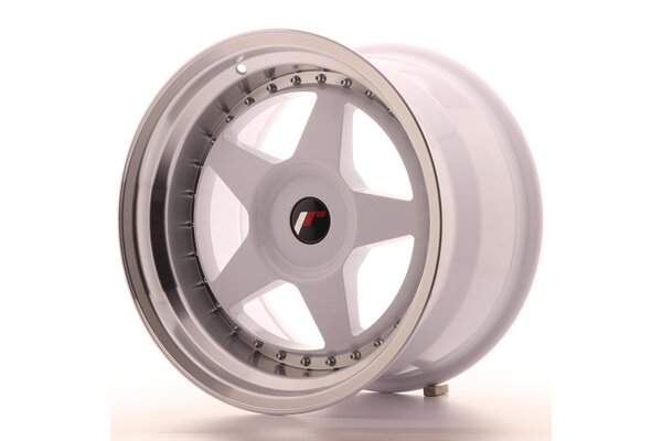 JR Wheels JR6 17x10 ET20 BLANK White w/Machined Lip