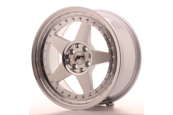 JR Wheels JR6 17x8 ET35 4x100/114 Silver Machined Face