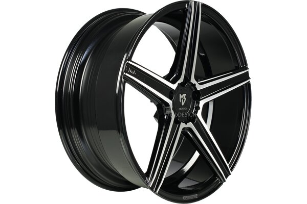 mbDESIGN KV1  | 19x8,5 | 5x108 | ET50 | schwarz glnzend poliert