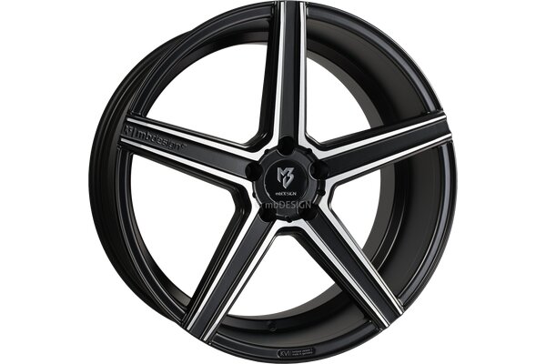 mbDESIGN KV1  | 23x10 | 5x112 | ET30 | schwarz matt poliert